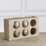 Elegant Quadrant Wine Rack in Travertine – Stylish Storage