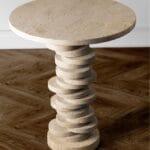 Orbit Coffee Table – Travertine