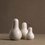 Marble Pears Set in White Marble – Decorative Home Accent